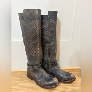 BedStu Cobbler Series Biltmore Black Lux Riding Boot size 6.5